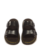 Josef Analine Leather Buckle Slide Sandals - view 6