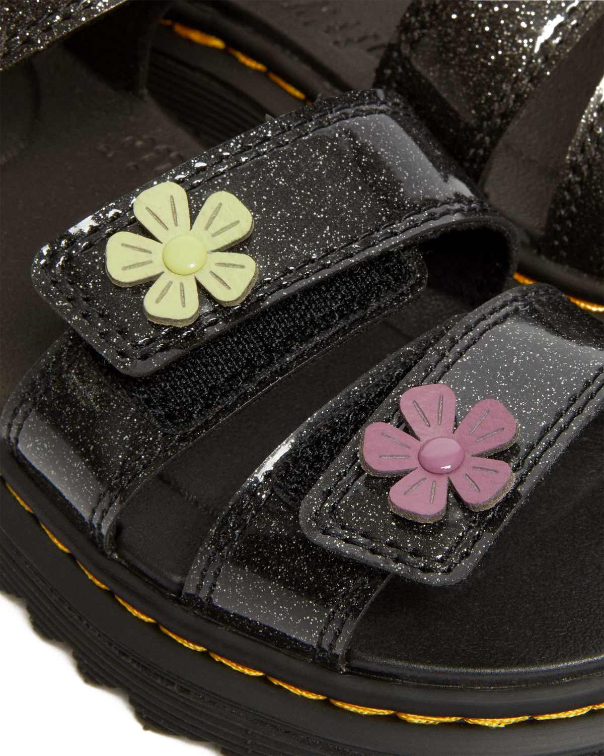 Junior Klaire Coated Glitter Velcro Sandals - view 2