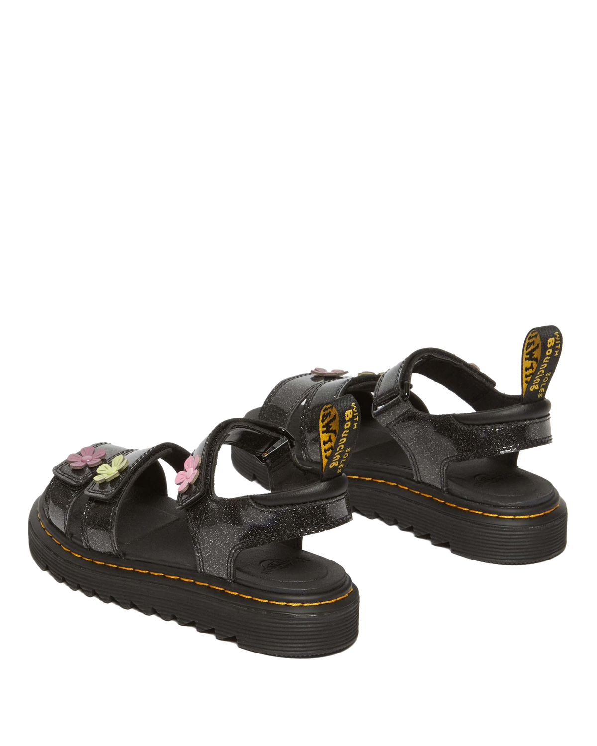 Junior Klaire Coated Glitter Velcro Sandals - view 5