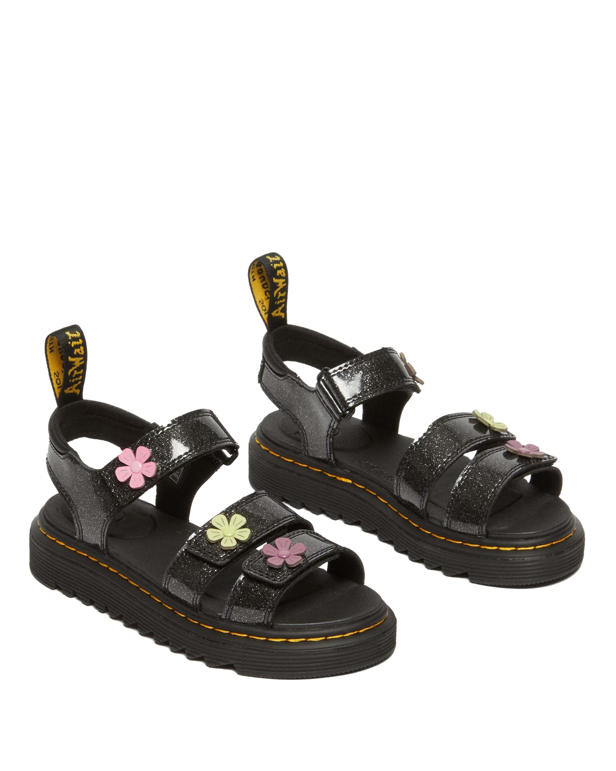 Junior Klaire Coated Glitter Velcro Sandals - view 4