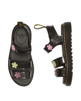 Junior Klaire Coated Glitter Velcro Sandals - view 3