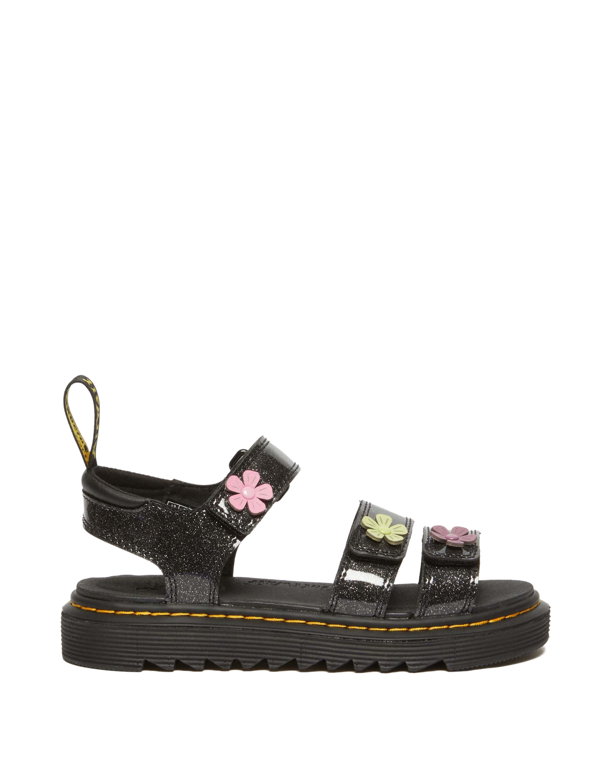 Junior Klaire Coated Glitter Velcro Sandals - view 1