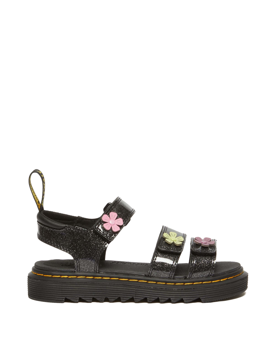 Junior Klaire Coated Glitter Velcro Sandals - view 1