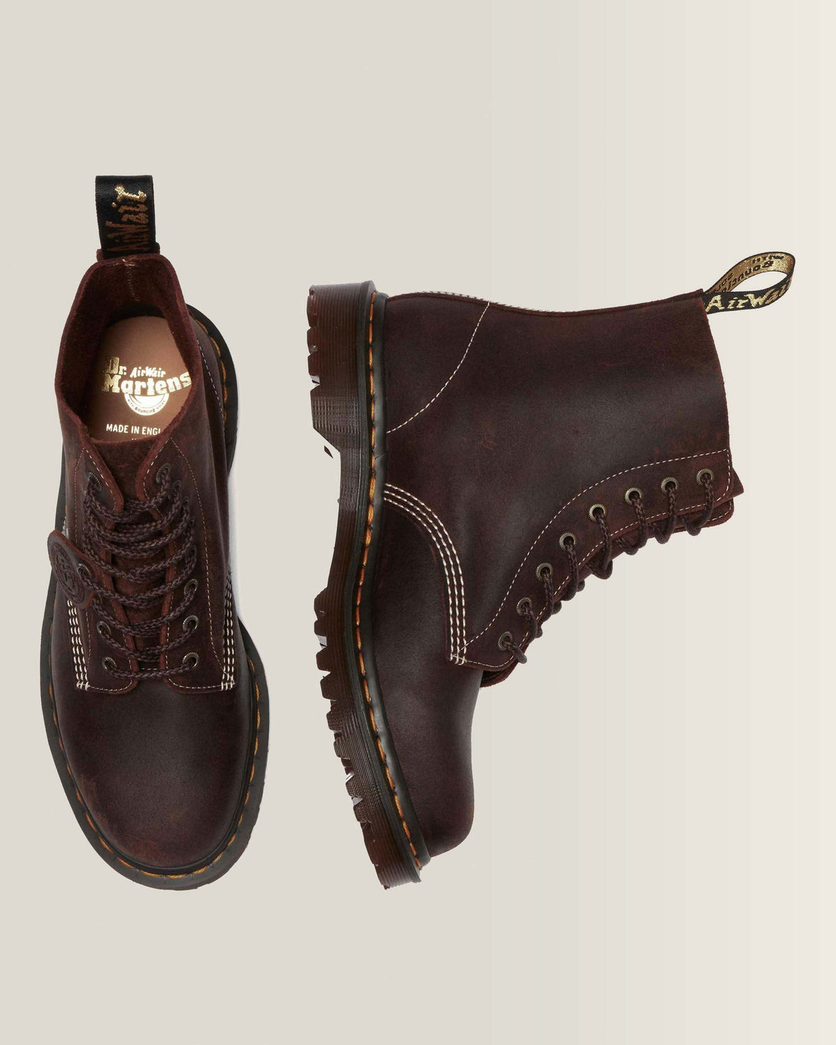 1460 Made in England Wax Commander Lace Up Boots - view 3