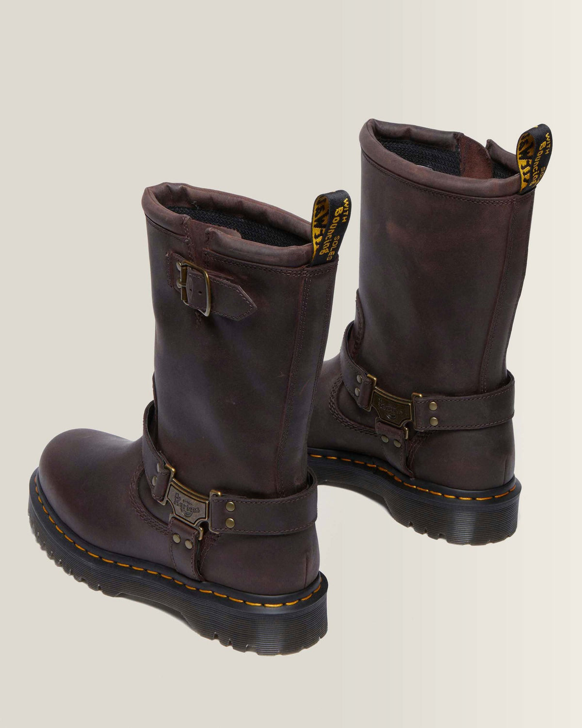 Anistone Hi Leather Biker Boots - view 5