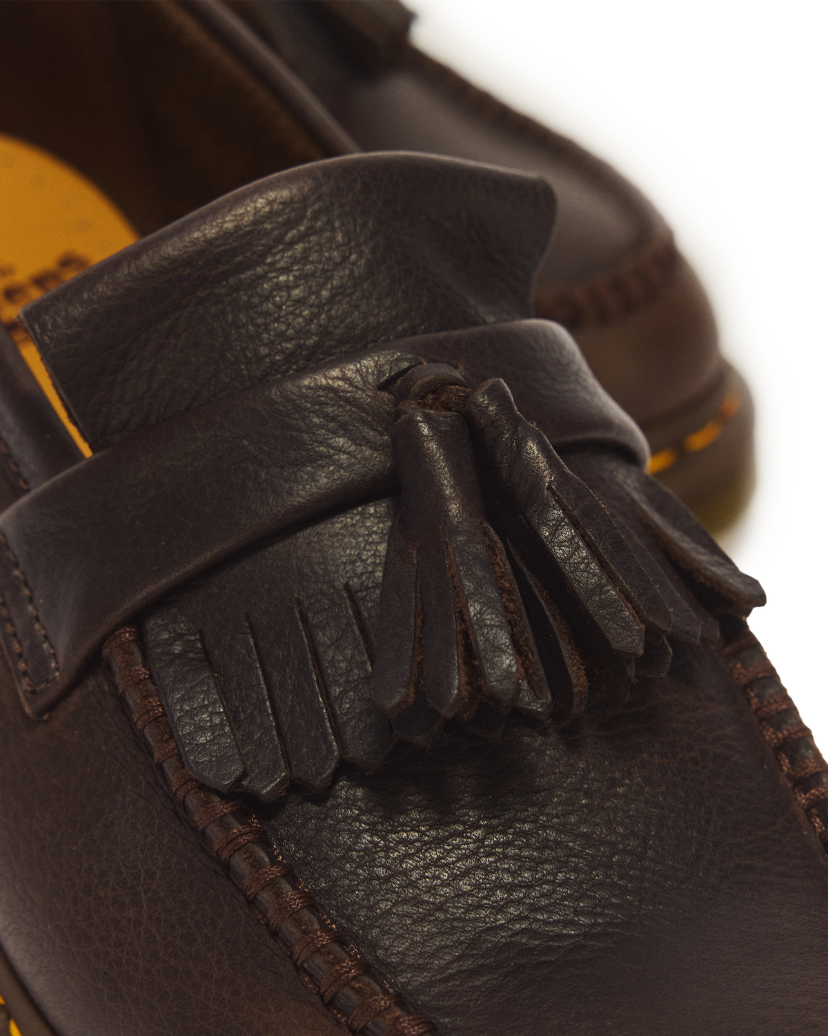 Adrian Yellow Stitch Ambassador Leather Loafers - view 3