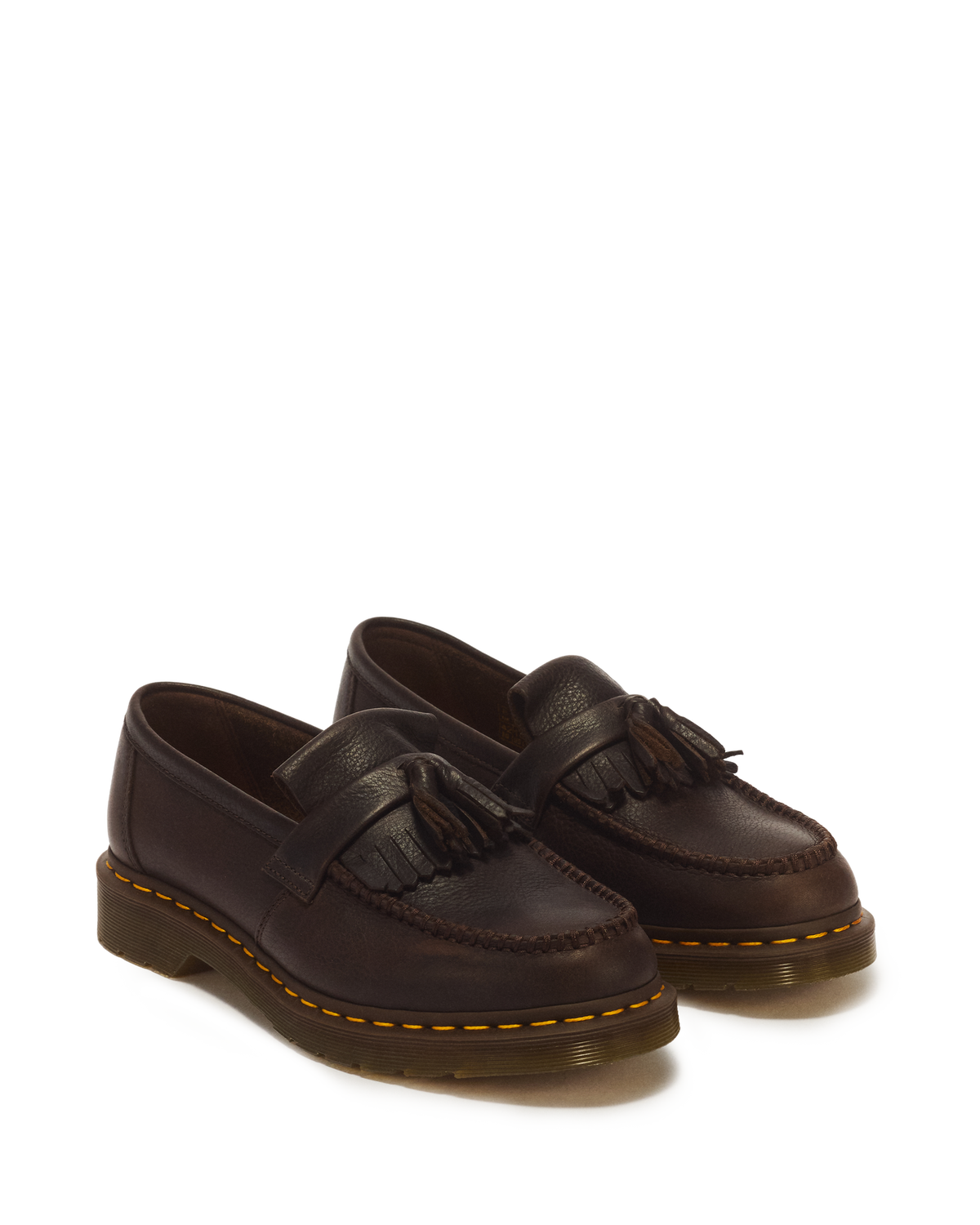 Adrian Yellow Stitch Ambassador Leather Loafers - view 5