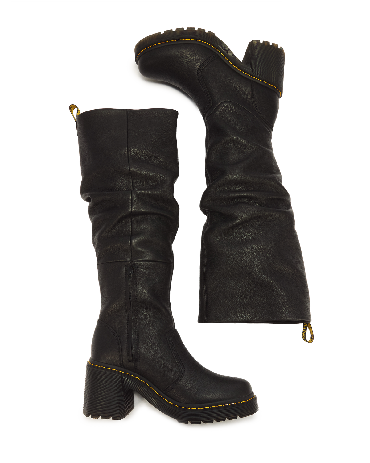 Kasey Virginia Leather Tall Heeled Boots - view 4