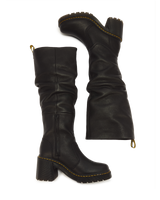Kasey Virginia Leather Tall Heeled Boots - view 4