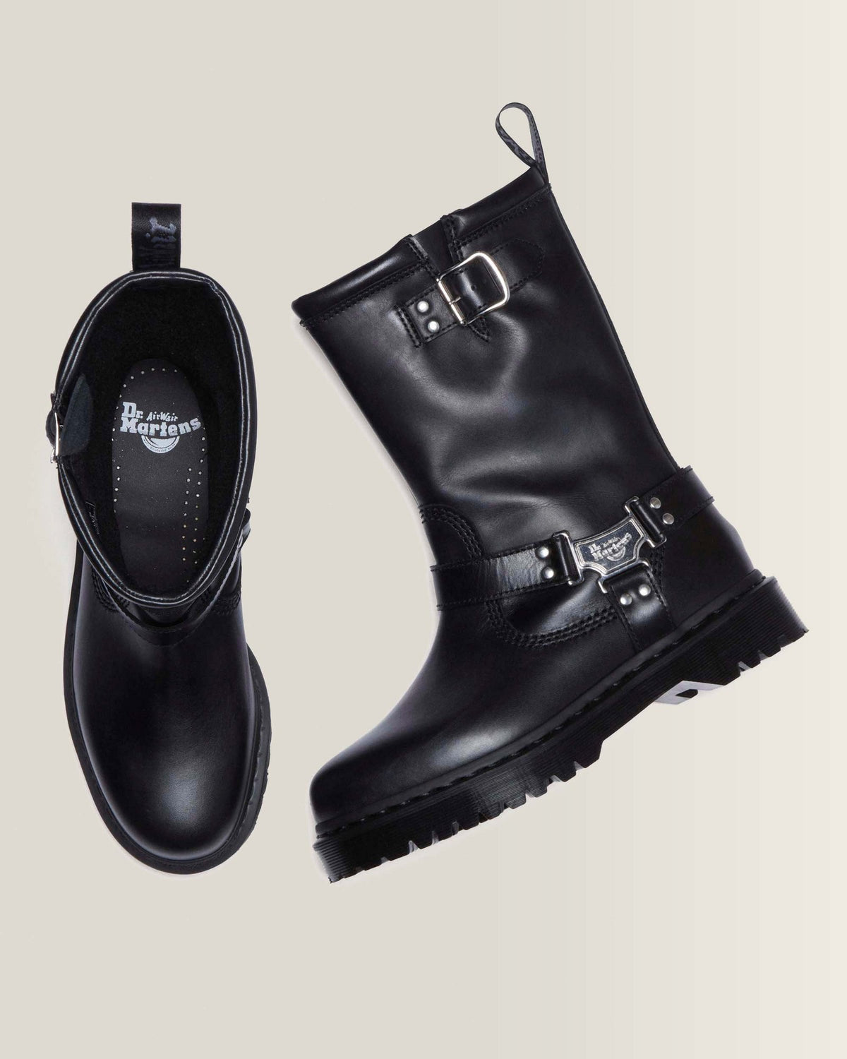 Anistone Hi Leather Biker Boots - view 3