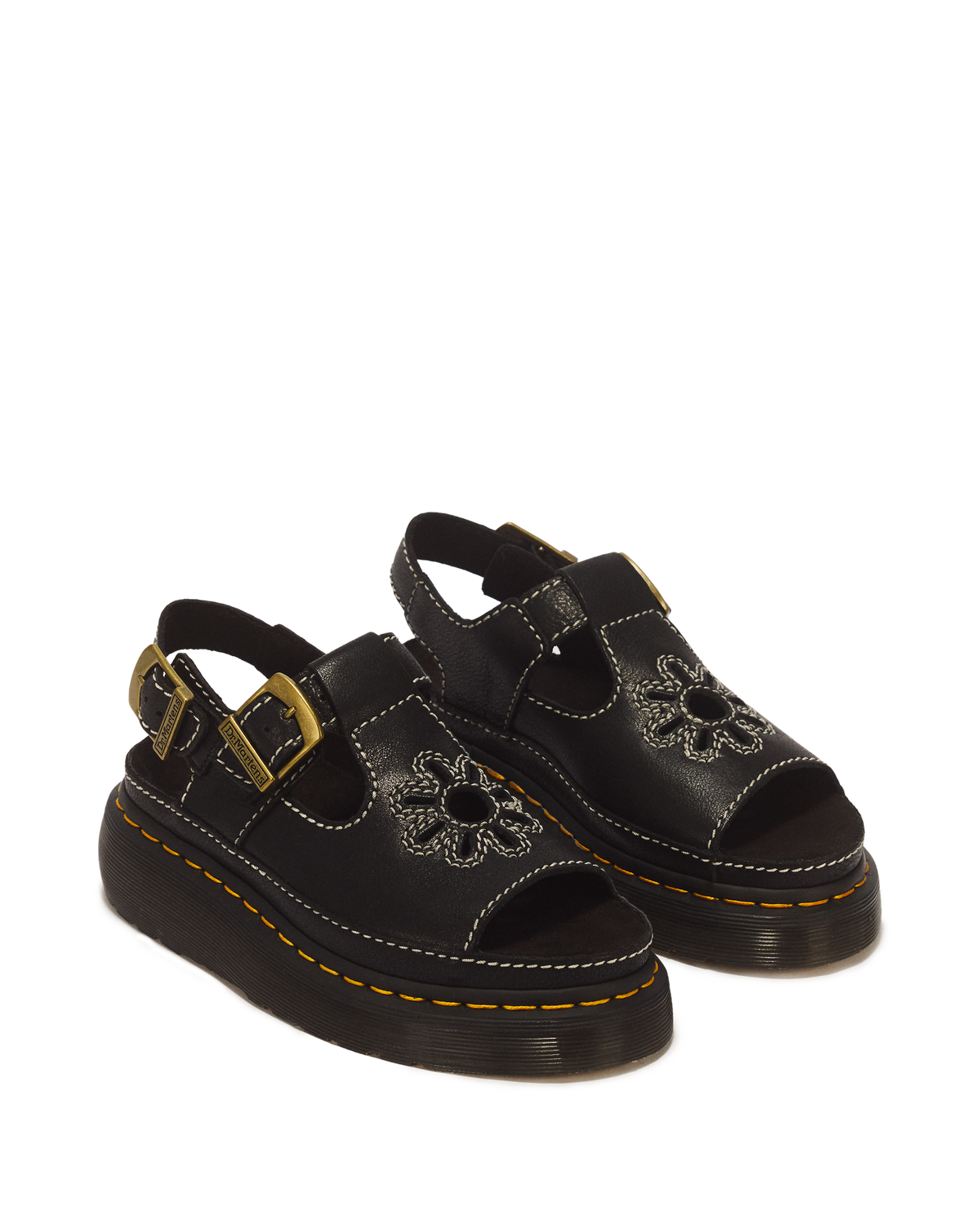 Dunnet Flower Full Grain Leather Sandals - view 5