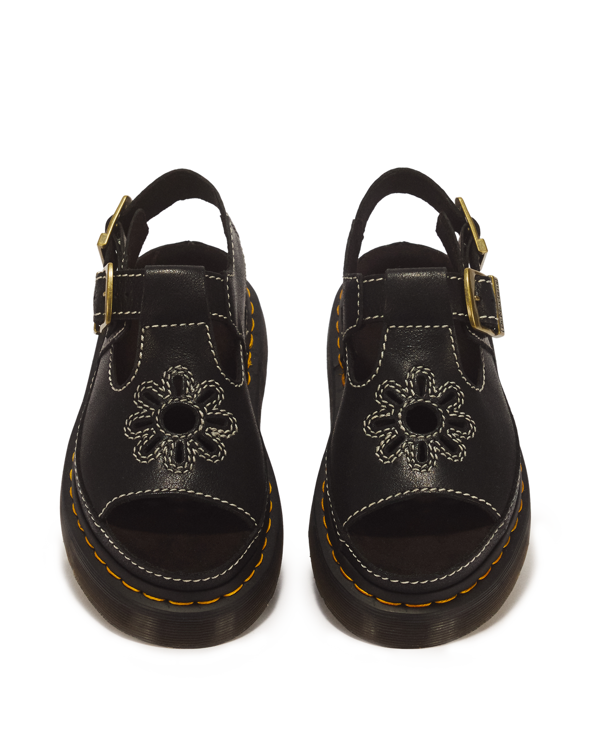 Dunnet Flower Full Grain Leather Sandals - view 4