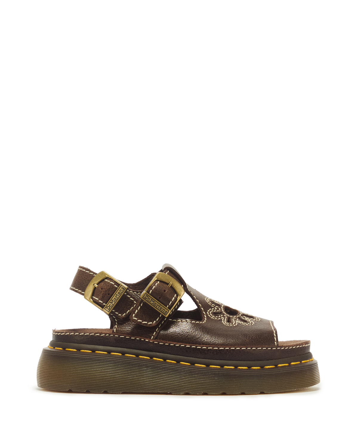 Dunnet Flower Full Grain Leather Sandals - view 1