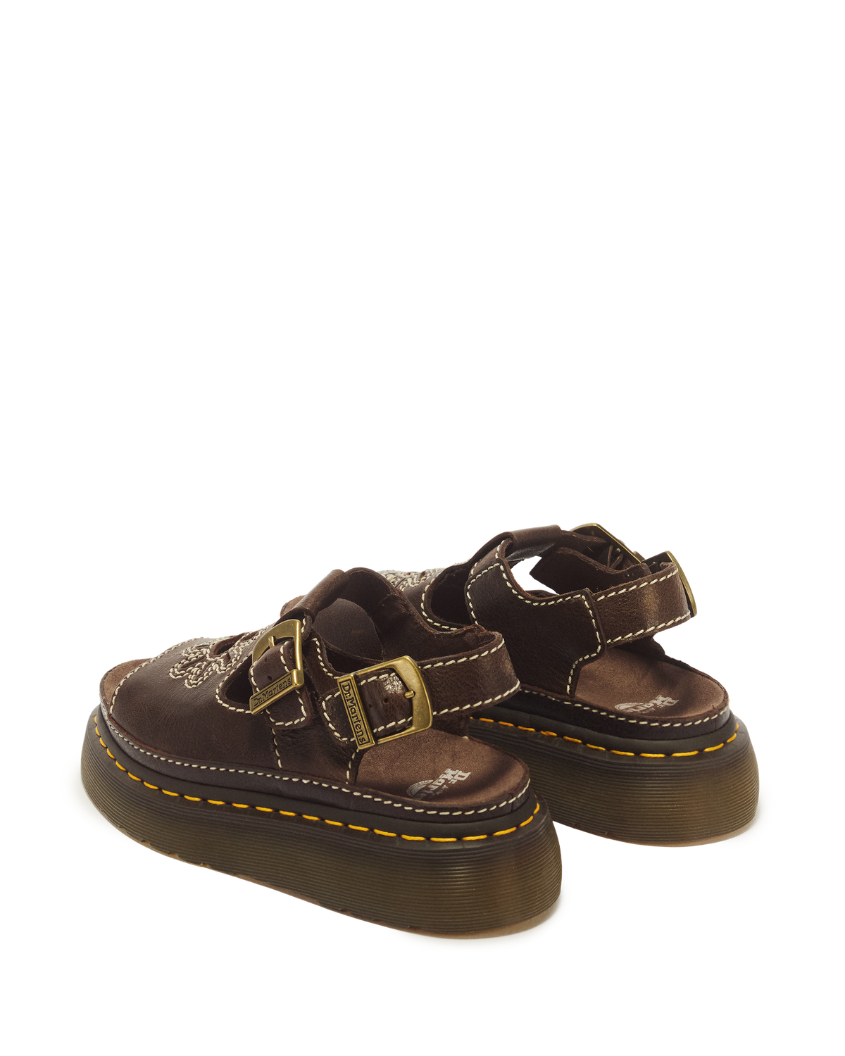 Dunnet Flower Full Grain Leather Sandals - view 6