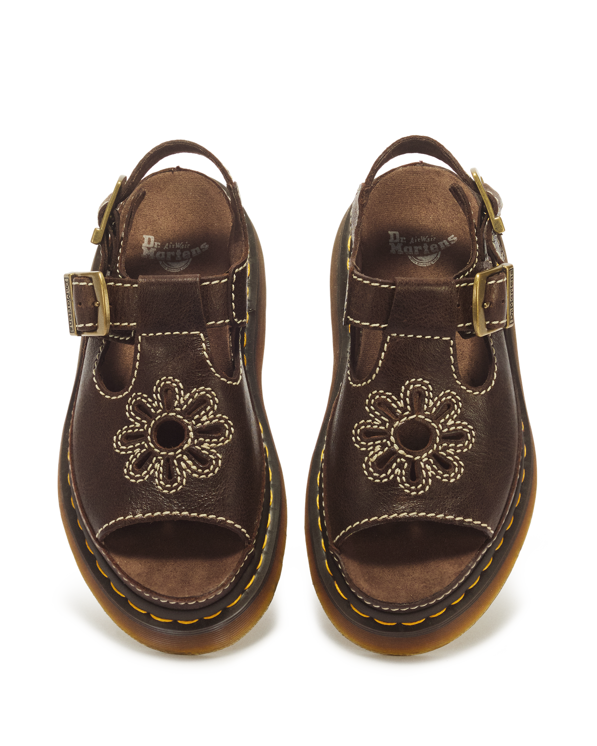 Dunnet Flower Full Grain Leather Sandals - view 4