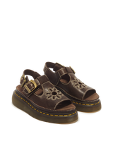 Dunnet Flower Full Grain Leather Sandals - view 5