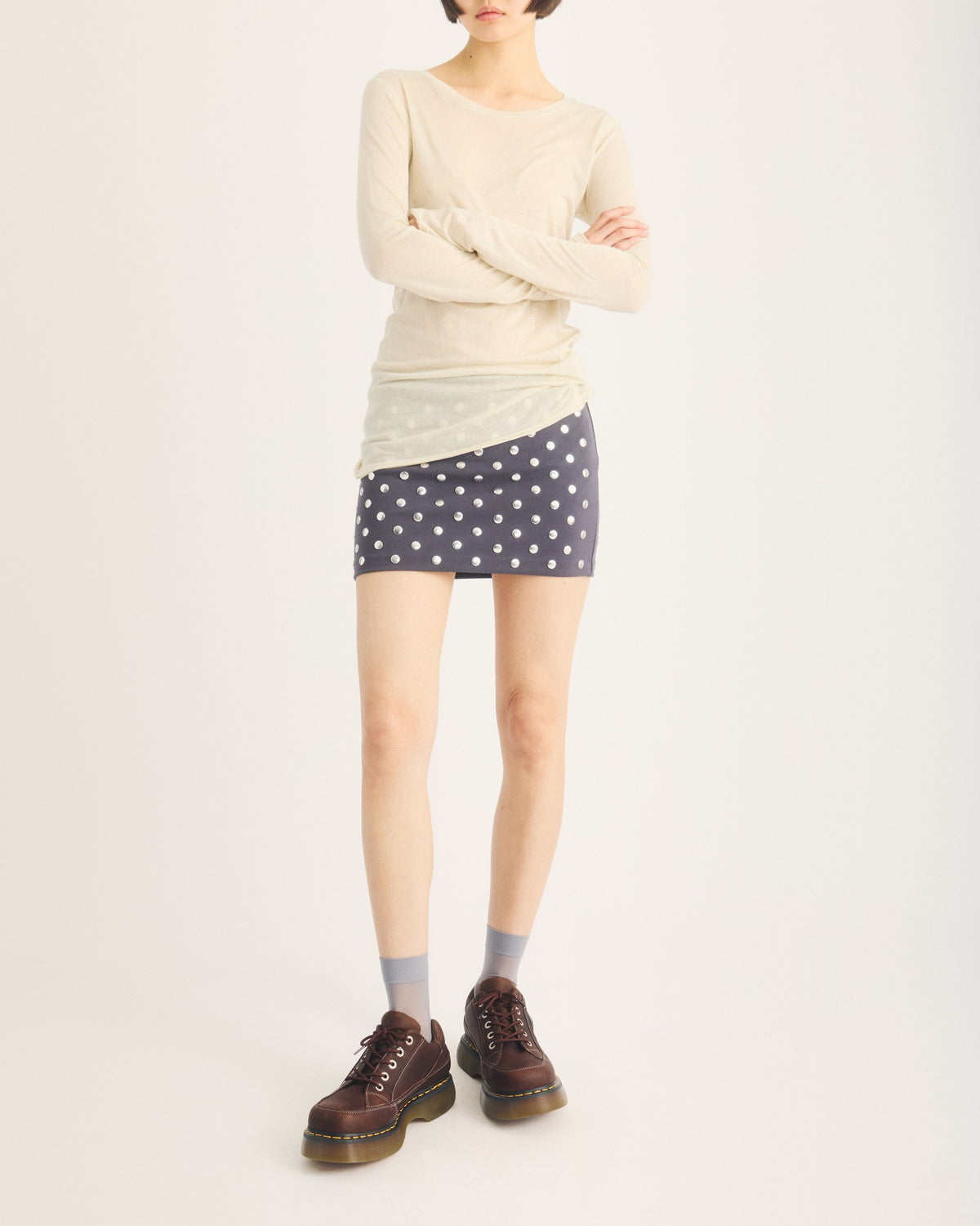 Buzz 5-eye Grizzly leather shoes - view 2