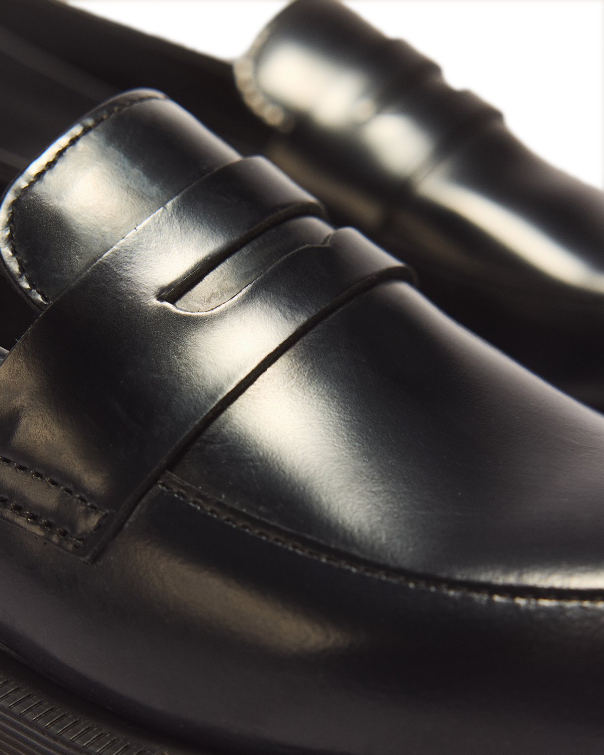 Temara Polished Smooth Leather Loafers - view 3