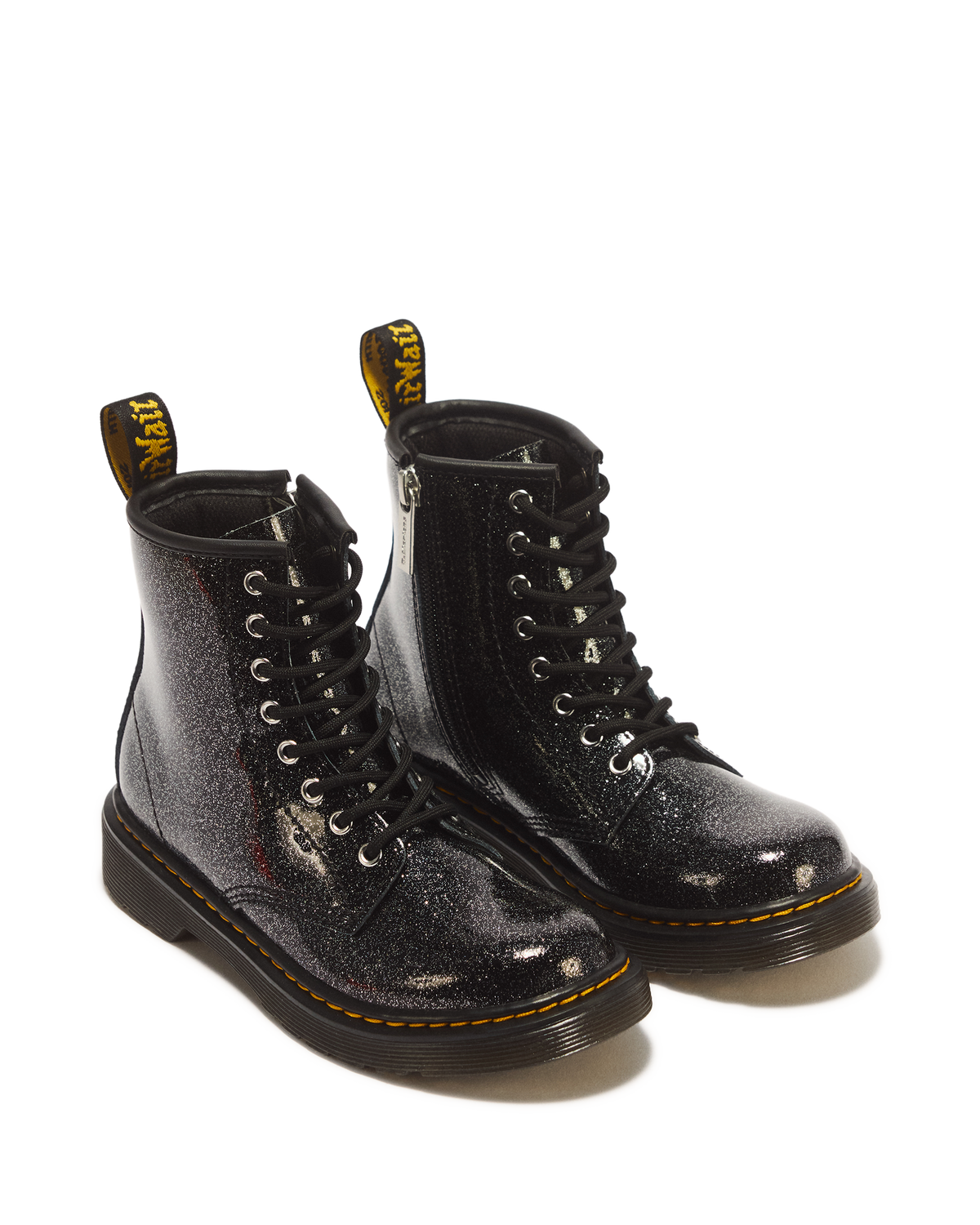 JUNIOR 1460 GLITTER PATENT LEATHER  BOOTS - view 5