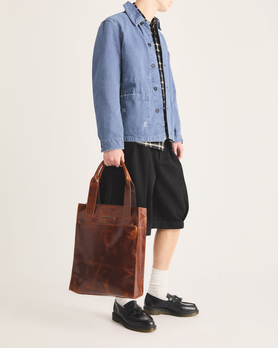 LEATHER TOTE BAG - view 2