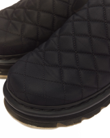 Zebzag Quilted Canvas Platform Mules - view 9