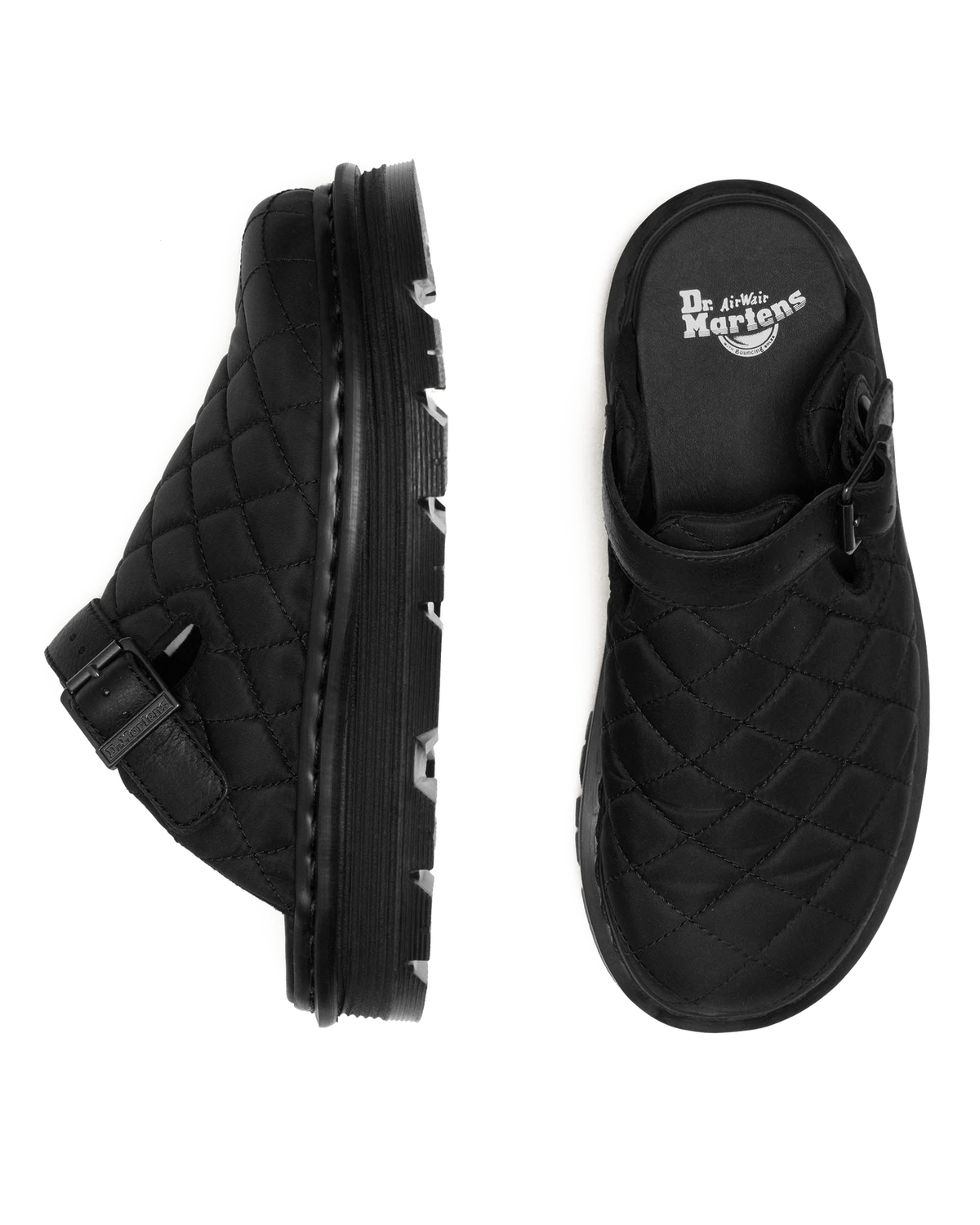 Zebzag Quilted Canvas Platform Mules - view 5