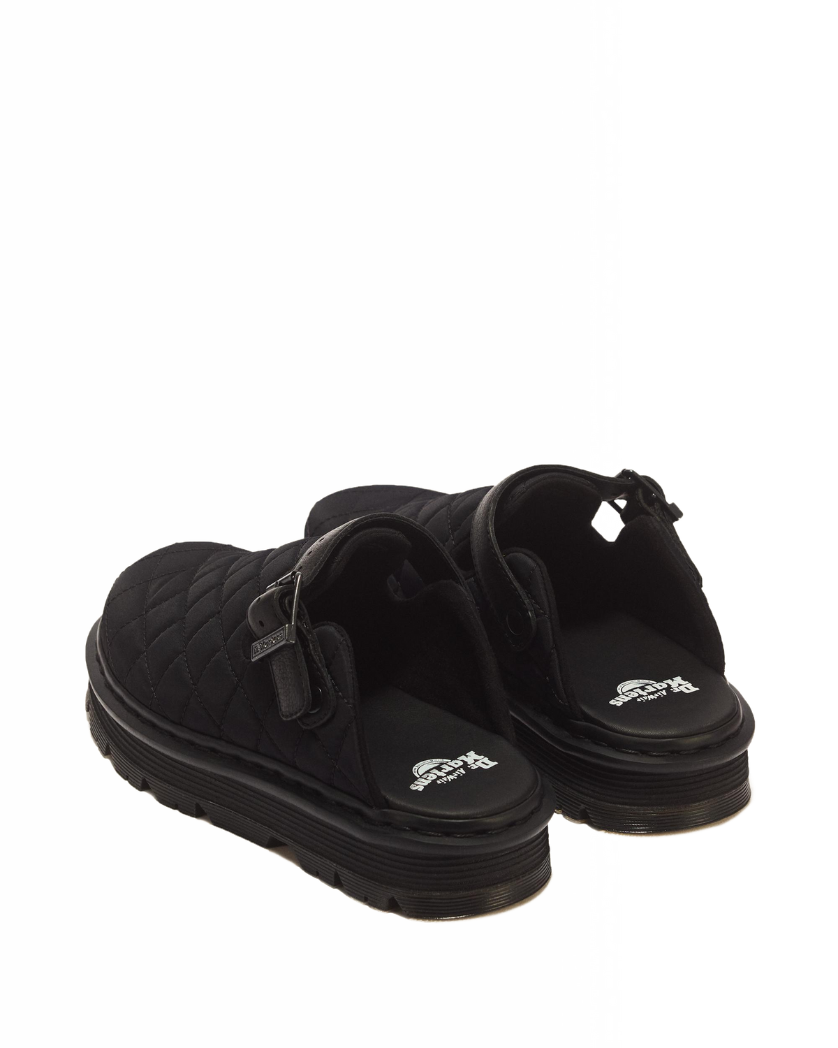 Zebzag Quilted Canvas Platform Mules - view 1