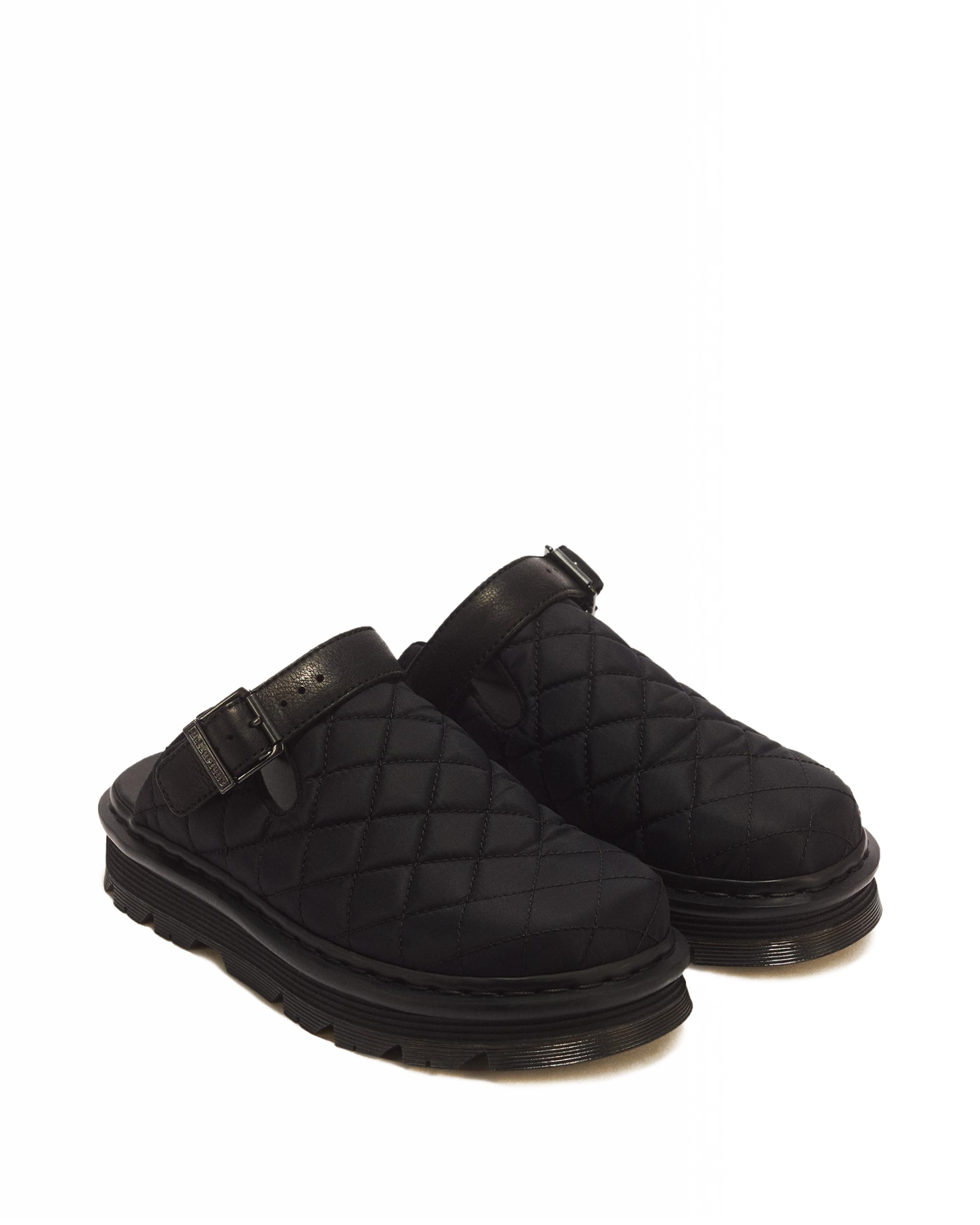 Zebzag Quilted Canvas Platform Mules - view 7
