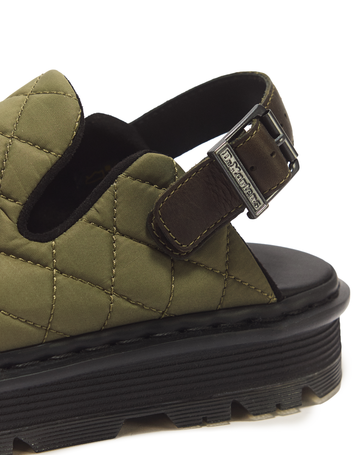 Zebzag Quilted Canvas Platform Mules - view 5