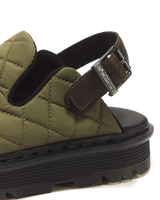 Zebzag Quilted Canvas Platform Mules - view 5