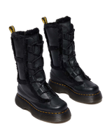 Buzz Lace Up Faux Fur Lined Grizzly Leather Boots - view 4