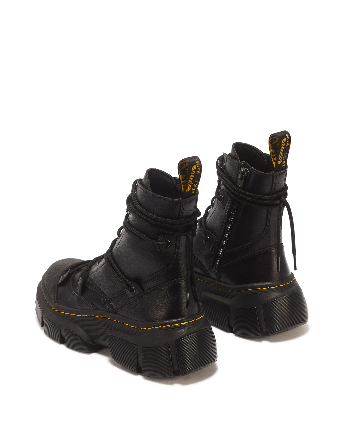 DMXL 8-eye leather boots - view 6