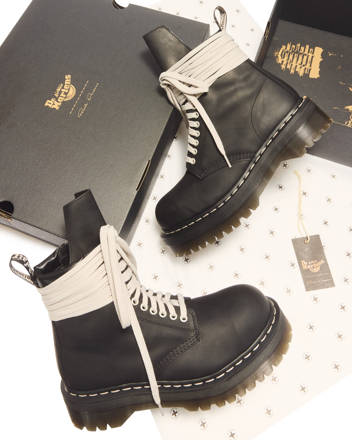 RICK OWENS STEEL TOE BOOTS - view 8