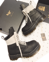RICK OWENS STEEL TOE BOOTS - view 8