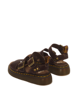 Gryphon Quad Grizzly Leather Sandals - view 6