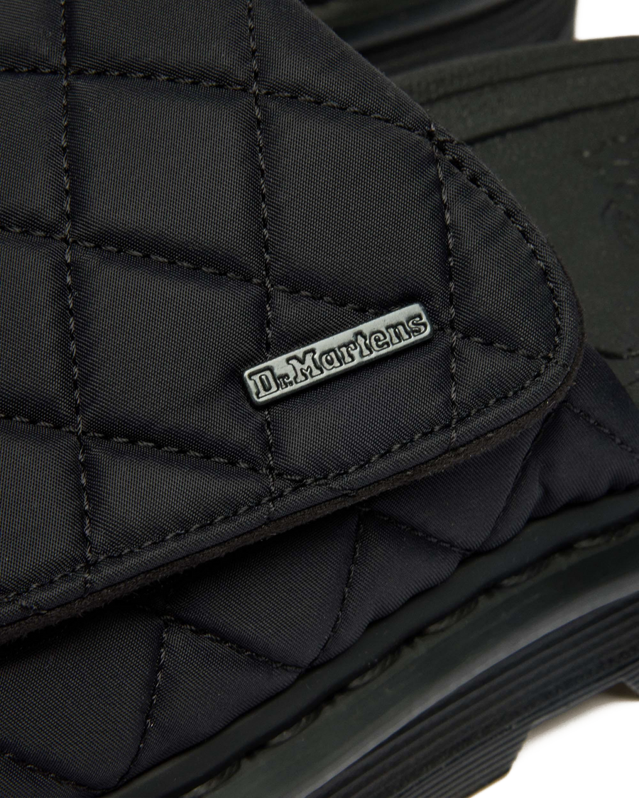 Zebzag Quilted Canvas Platform Slides - view 2