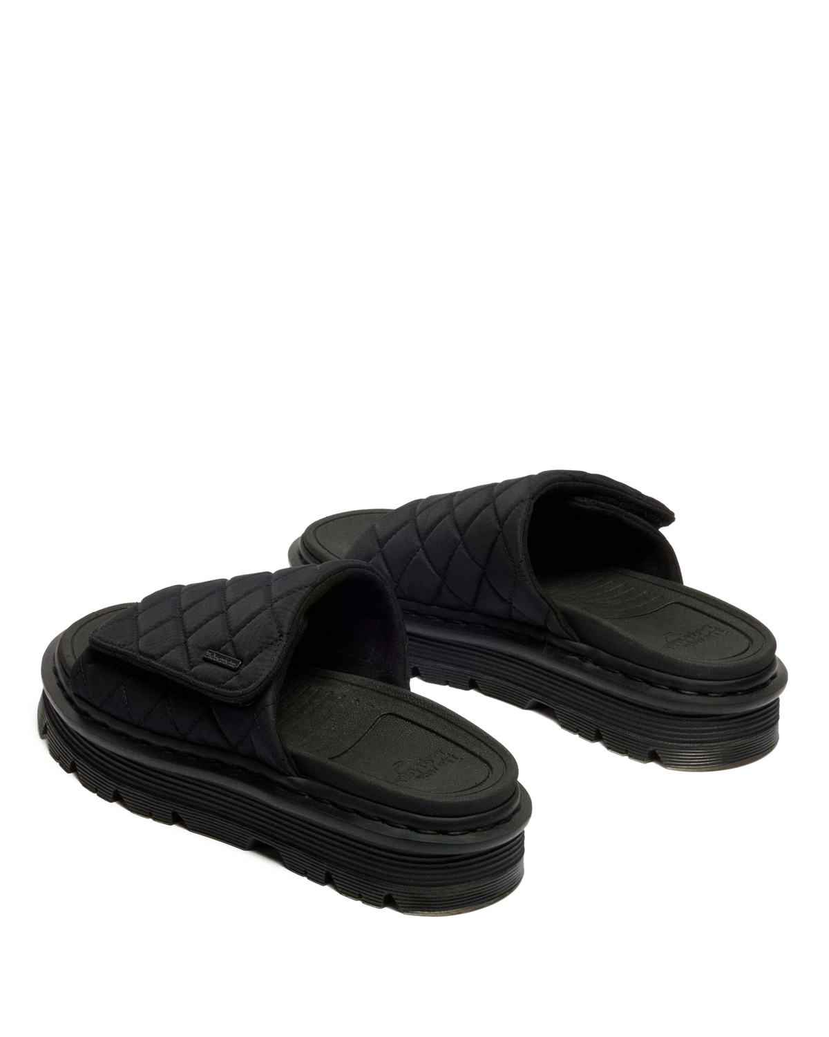 Zebzag Quilted Canvas Platform Slides - view 5