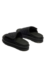 Zebzag Quilted Canvas Platform Slides - view 5