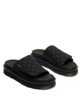 Zebzag Quilted Canvas Platform Slides - view 4