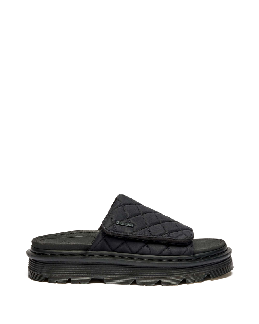 Zebzag Quilted Canvas Platform Slides - view 1
