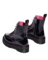 Jadon Distressed Patent Leather Platform Boots - view 5