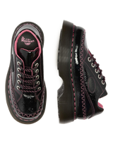 Buzz 5-Eye Distressed Patent Leather Shoes - view 3