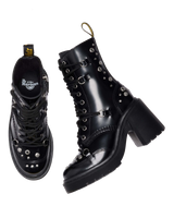 CHESNEY STUDDED BUTTERO LEATHER FLARE HEEL BOOTS - view 3