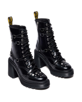 CHESNEY STUDDED BUTTERO LEATHER FLARE HEEL BOOTS - view 4