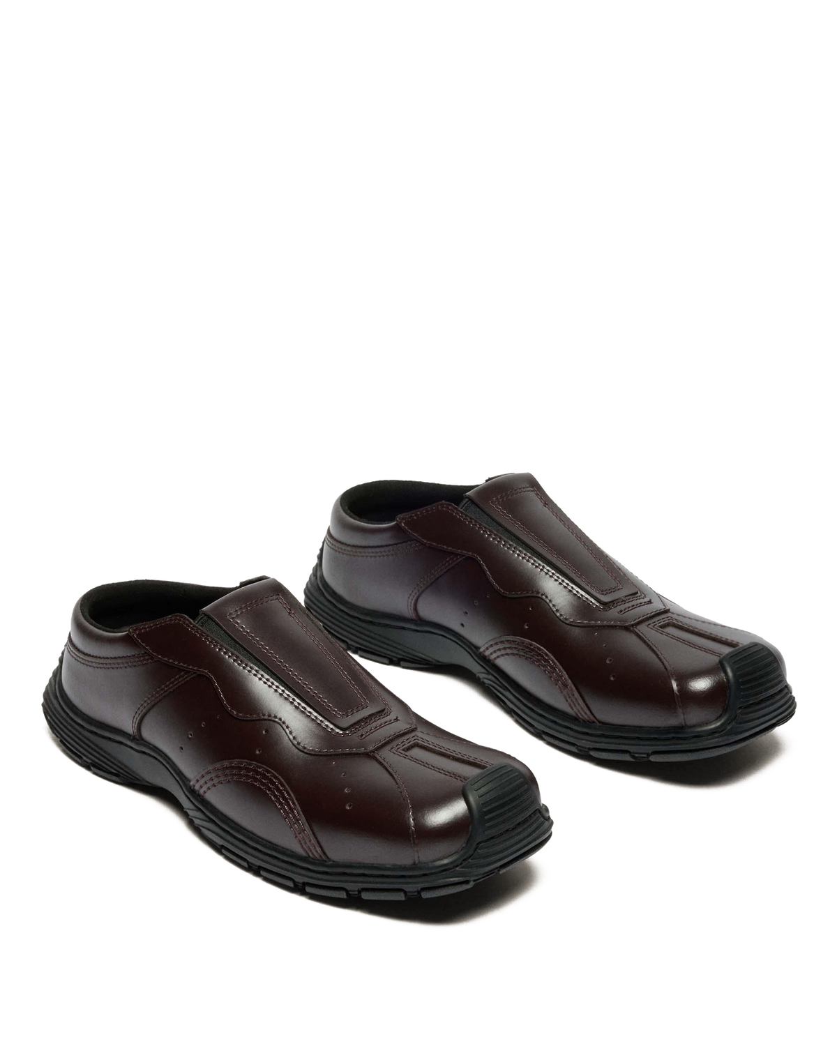 Aurix Satin Finish Leather Mules - view 6