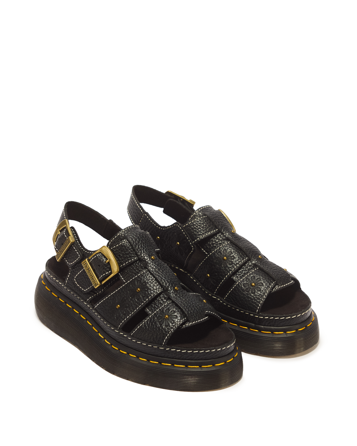 Wrenlie Open Toe Nappa Leather Fisherman Platform Sandals - view 7