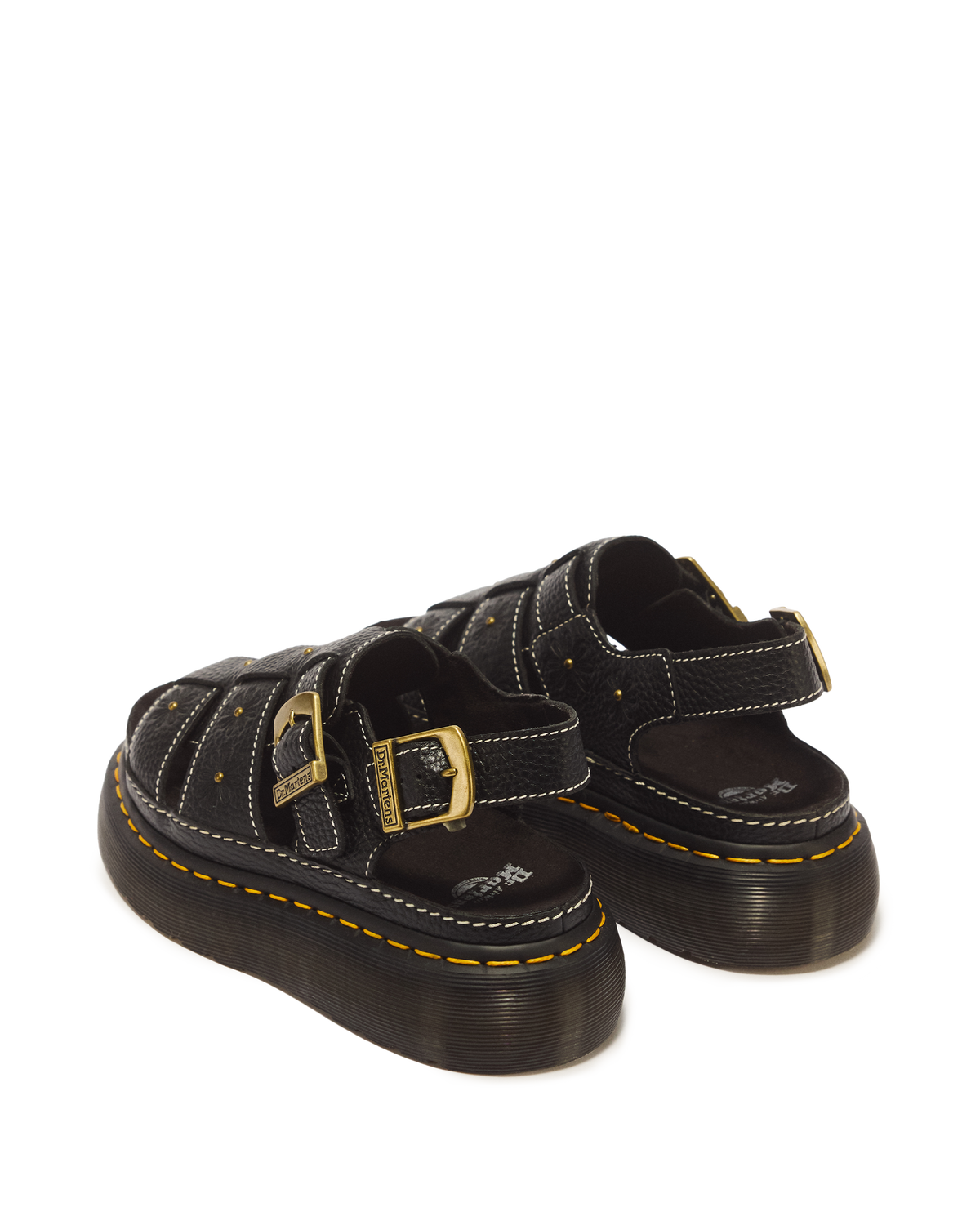 Wrenlie Open Toe Nappa Leather Fisherman Platform Sandals - view 8