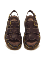 Wrenlie Open Toe Grizzly Leather Fisherman Platform Sandals - view 4