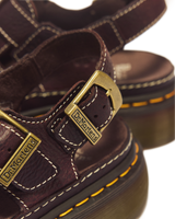Wrenlie Open Toe Grizzly Leather Fisherman Platform Sandals - view 3