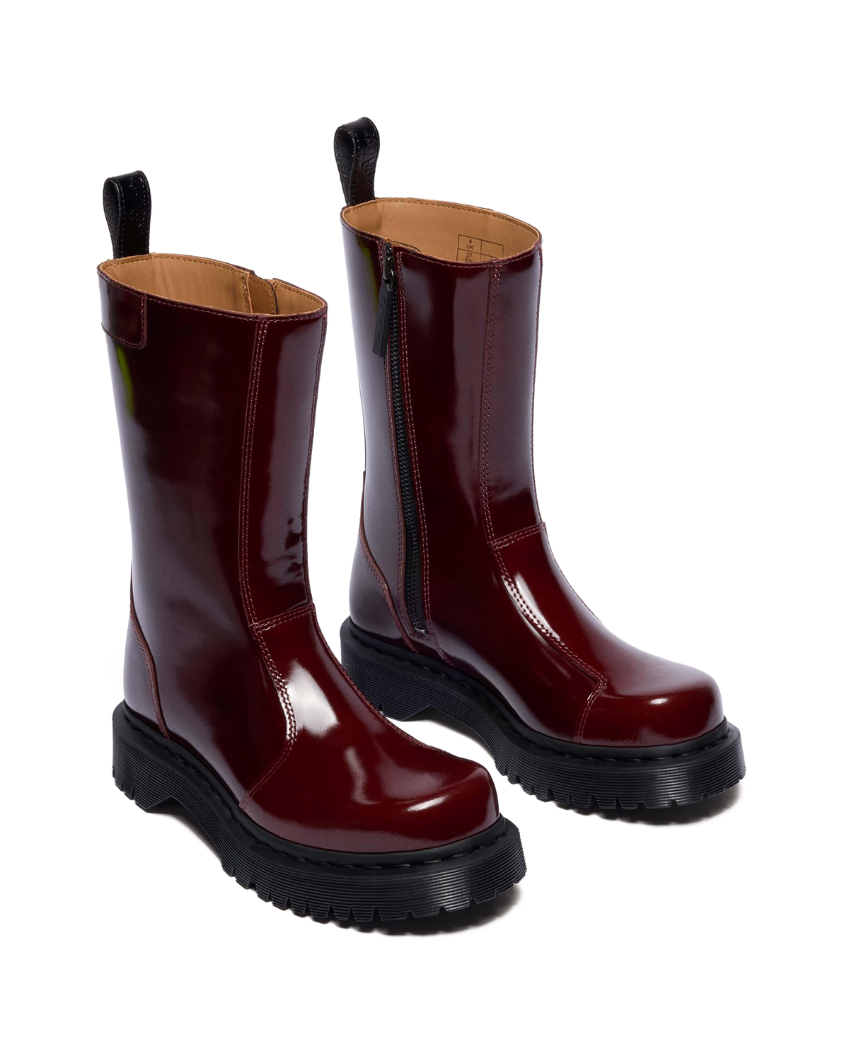 Rejena Lacquered Leather Boots - view 4